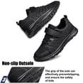 thumbnail image 4 of YHOON Boys Girls Sneakers Kids Shoes Unisex Breathable Fitness Running Tennis Lightweight Shoes Black Toddler Size 7, 4 of 8