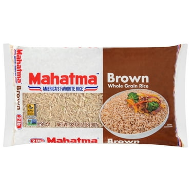 Mahatma Whole Grain Brown Rice, Gluten Free, 32 oz Bag