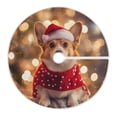 thumbnail image 5 of Cute Dogs with Christmas Scarf Hat Christmas Tree Skirt Opening Design Floor Mat Holiday Decor 35 inch, 5 of 6