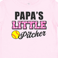 thumbnail image 4 of Inktastic Papas Little Pitcher Softball Girls Baby T-Shirt, 4 of 5