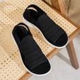 thumbnail image 4 of Women Sandals Mesh Platform Sandals Elastic Soft Sole Shoes Lightweight Casual Footwear Breathable For All Summer Occasions ,Us Size:9, 4 of 5