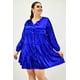 thumbnail image 1 of Vestido de satín Roman Fashion /Tallas Extras, 1250 (Azul rey) azul 38, 1 of 7