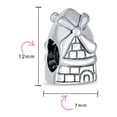 thumbnail image 3 of Bling Jewelry Womens Holland Windmill Charm Bead in Oxidized Sterling Silver for European Bracelets, 3 of 4