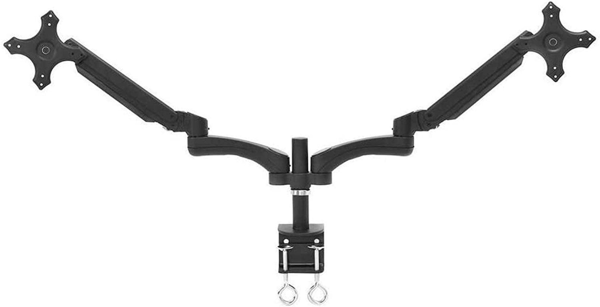 Safstar Dual Arm TV LCD Computer Monitor Desk Mount Stand Bracket