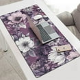 thumbnail image 6 of Purple Pink Watercolor Cute Flowers Gaming Mouse Mat, Rectangle 3XL Extra Large Mouse Pad 47.3 X 23.6 Inches Non-Slip Rubber Gaming Mouse Pad with Stitched Edges, Office Mouse Pad for Women Men Kids, 6 of 7