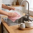 thumbnail image 6 of Disposable Microfiber Cleaning Towel Roll,Tear-Away Lazy Dishcloth – Lint-Free & Absorbent,Multi-Purpose for Kitchen,Bathroom & Car Cleaning, 6 of 8