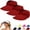 A5_Red, variant on VISALY Sun Visor Ponytail Hat 1Pc Travel Hiking Sun Visor Wide Brim Empty Top Sun Cap Foldable Elastic Summer Sun Hat Upf50 Wide Brim Ponytail Hat Foldable Summer Elastic Beach Hat Beige One Size