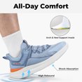 thumbnail image 3 of FitVille Men's Wide Fit Lightweight Walking Shoes Slip-resistant Comfort Shoes for Men with Arch Support, 3 of 8