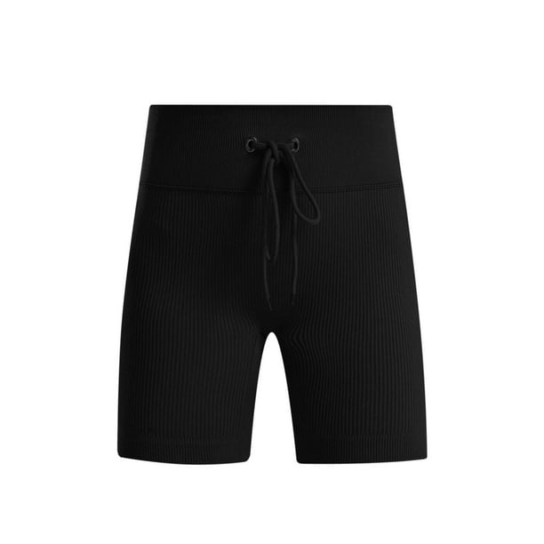 Pantalones cortos de yoga elásticos de cintura alta de color sólido casual de moda para mujer Fridja fhjkhfk461060