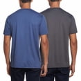 thumbnail image 2 of Weatherproof Vintage Men's Stretch Tee T-Shirt Crewneck Short Sleeve, 2-pack (Blue/Grey Small), 2 of 2