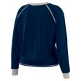 thumbnail image 3 of Women's WEAR by Erin Andrews Navy/Silver Dallas Cowboys Plus Size Tie-Front Long Sleeve Top, 3 of 4