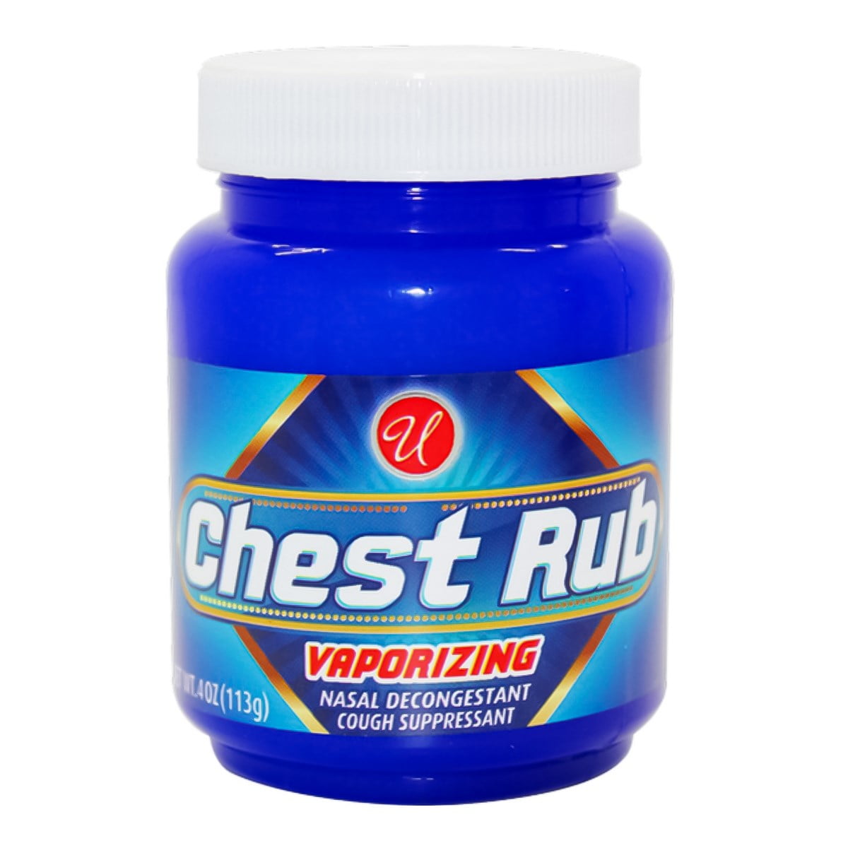 Chest Rub Vaporizing Nasal Decongestant Cough Suppressant 4 oz Pack Of