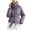 Grey, variant on Winter Parka for Women Casual Long Sleeve Thicken Zip Up Belted Hooded Coat with Pockets