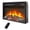 Antique Black 285, variant on 26 inch electric fireplace insert ultra thin with log set & realistic flame, remote control timer overheating protection for TV stand furniture