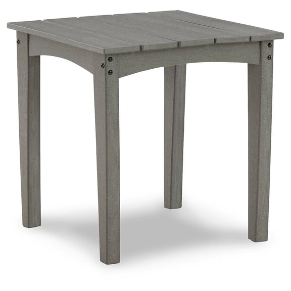 Signature Design by Ashley Contemporary Visola Outdoor End Table  Gray