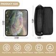 thumbnail image 4 of Hair Tool Organizer Bag with Heat Resistant Mat Removable Travel Storage Case for Hot Air Brushes Curling Irons Rainbow Cabbage, 4 of 8