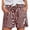 Shorts 18#Red, variant on WAYUTE Womens Shorts Striped Elastic Waist Casual Shorts with Drwastring and Pockets Comfort Everyday for Ladies Versatile Vacation Outfit