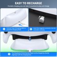 thumbnail image 5 of Charging Stand for PlayStation Portal, Enhanced Stability Charger Dock or Station with On/Off RGB Light and Type-C Cable, Pogo Pin Adapter and 30° Comfort Angle Design for PS Portal (White), 5 of 10