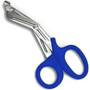 EMS XTRM EMT Emergency Medical Trauma Shears - Heavy Duty, Stainless Steel, Serrated Blades (Blue)