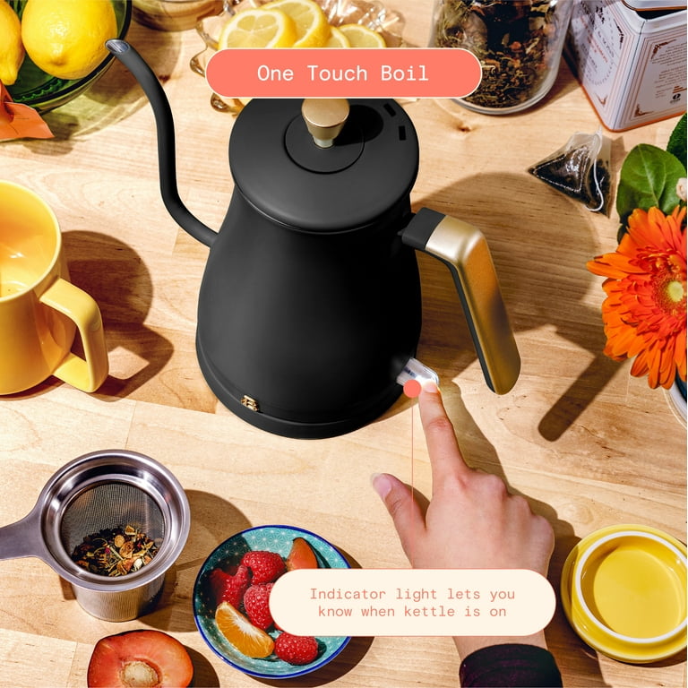  Beautiful 1.7 Liter One-Touch Electric Kettle, by Drew Barrymore  (Sage Green) : Everything Else