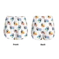 thumbnail image 3 of KLL Panda And Rainbow Pattern Shorts Women,Athletic Shorts High Waisted Running Shorts Pocket Sporty Short Gym Elastic Workout Shorts-Large, 3 of 7