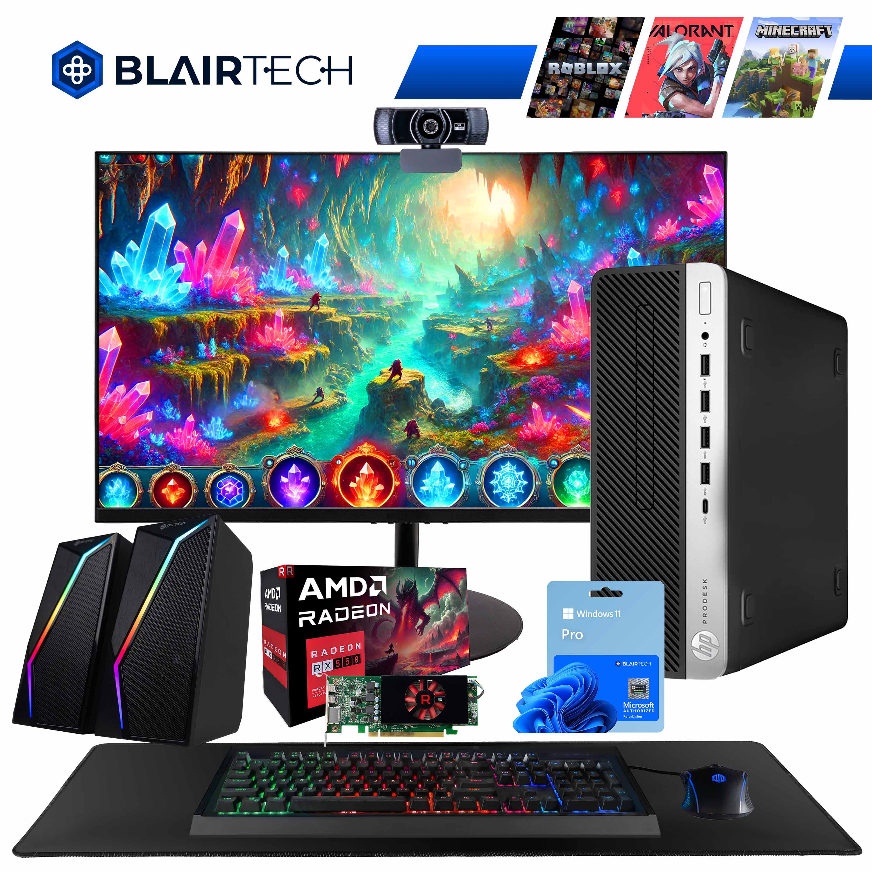 Dell RGB Gaming Desktop Computer, Core i7, GeForce GT 1030