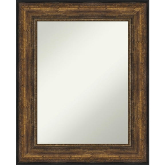 Amanti Art Ballroom Bronze Framed Non-Beveled Bathroom Vanity Wall Mirror - 25.5 x 31.5 in