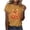 (Style 152)Orange, variant on NuoCaiYun Summer T Shirts for Women, Casual Womens Workout Tshirt Pumpkin Print Round-Neck Pullover Short Sleeve Tops