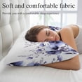 thumbnail image 5 of Purple Blooms Floral Throw Pillow Covers, Farmhouse Spring Flowers Botanical Soft Breathable Pillow Cases with Invisible Zipper for Sleeping, Small Pillowcases for Couch Bed Sofa Chair 16x24 Inches, 5 of 9