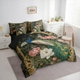 thumbnail image 3 of Castle Fairy Boys Girls Animal Peacock Twin Bedding Sets 7-Piece,Chic Floral Peony Bedding Comforter Set Microfiber,Luxury Vintage Aesthetic Breathable Sheet Sets,Lightweight Room Decor,Reversible, 3 of 8