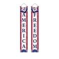 thumbnail image 2 of CaiYueKe 4th of July Decorations Patriotic Decorations Red White and Blue Banner Outdoor Hanging American Flag Porch Decor for Fourth of July Veterans Labor Memorial Presidents Flag Election Day, 2 of 7