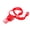 Red, variant on YIFAEUX Whistle with Lanyard And Mouth Grip Plastic Sports Whistle Loud Crisp Sound Whistle for Coaches Referees Training Camping Emergency Survival