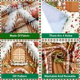 thumbnail image 4 of Christmas Gingerbread House Door Cover, Festive Door Curtain for Christmas Day, Creative Door And Wall Decoration, Perfect for Festival Party Decor To Welcome Guests With Holiday Cheer, 1pcs, 4 of 7