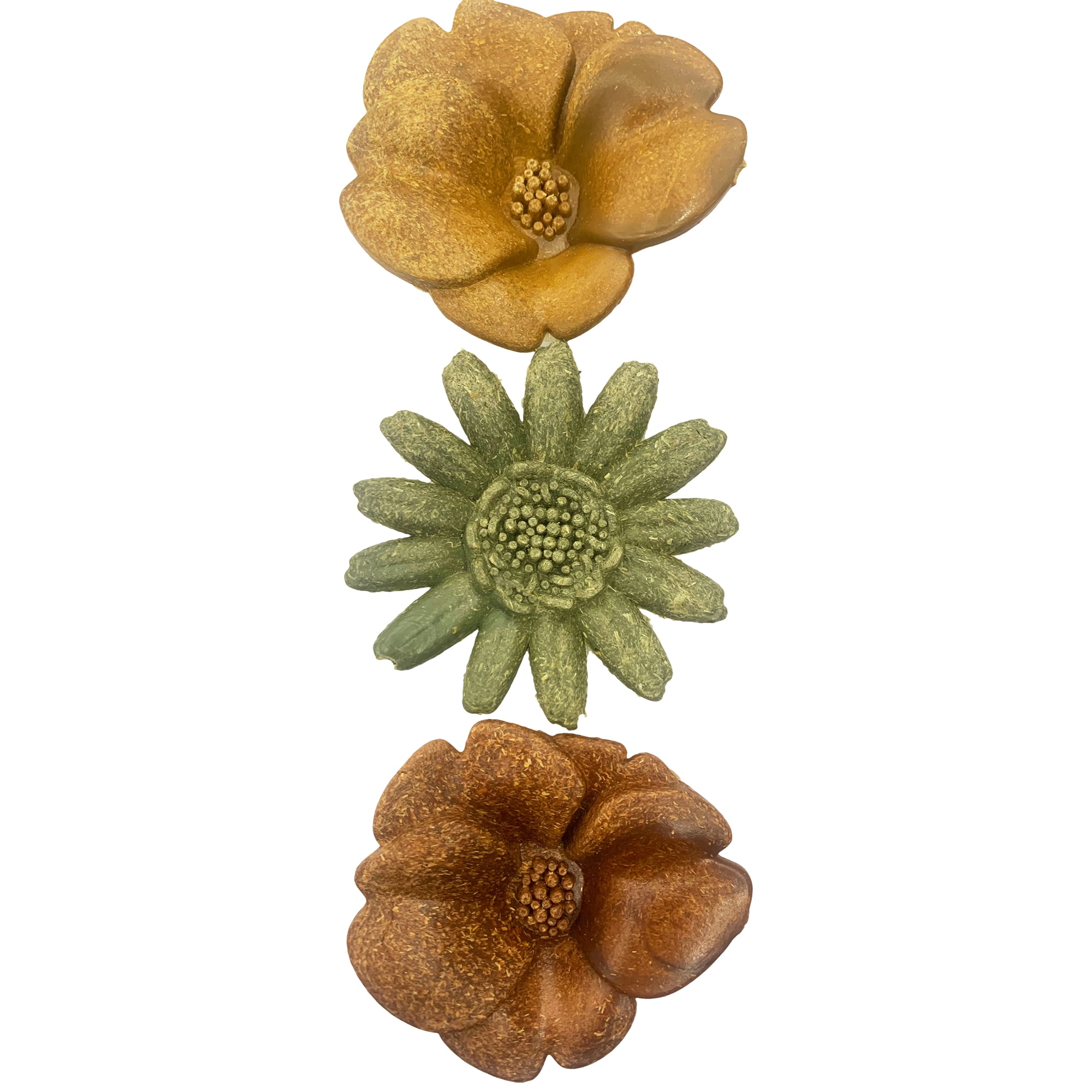 (3 pack) Flower Garden Natural Chews 3 Pack for Small Animals like Rabbits, Hamsters, Guinea Pigs, and More