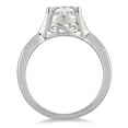 thumbnail image 2 of SZUL Women's 1/2 Carat Diamond Solitaire Ring in 14K White Gold  (J-K-L Color, I2-I3 Clarity), 2 of 3