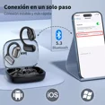 thumbnail image 3 of Bugani Audifonos Inalambricos Bluetooth Gamer Impermeable Ipx5 Con Micrófono Hd Integrado Open-ear Headphones 30 Horas De Juego Enc Earbuds Bluetooth Cancelación Del Ruido Headset Deportivos, 3 of 7