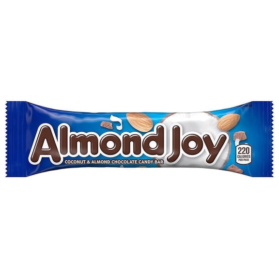Almond Joy Candy, Gluten Free, Bar Coconut and Almond Chocolate (Packaging May Vary) 1.61oz