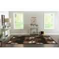 thumbnail image 4 of Linon Home Décor Hi Lo Area Rug Collection, Brown and Beige, 2' x 3', 4 of 7