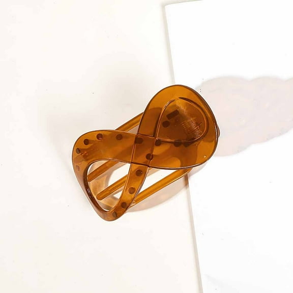 HaoXun 8-Shaped Hair Clip for Women - Resin Hair Grip with 8 Claw Teeth for Secure Hold, Comfortable Wear, and Multi-Use Styling at Home or Salon