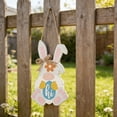 thumbnail image 1 of Dvkptbk Easter Rabbits Chick Egg Wooden Ornaments Home Decor Wooden Hanging Decorations easter decorations, 1 of 6