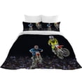 thumbnail image 3 of 3D Motorcycle Printed Bedding Cover Set 2/3 Pcs Highend Home Textiles Newly Fashion,California King(98"x104"), 3 of 6