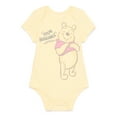 thumbnail image 2 of Disney Baby Wishes + Dreams Character Infant Baby Short Sleeve Bodysuits, 3-Pack, Sizes Newborn-12 Months, 2 of 10