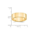 thumbnail image 3 of Real 14kt Yellow Gold 7mm LTW Flat Band Size 13; for Adults and Teens; for Women and Men, 3 of 3