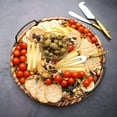 thumbnail image 5 of Aria Scorched Wood Serving Tray with Handles, 5 of 7