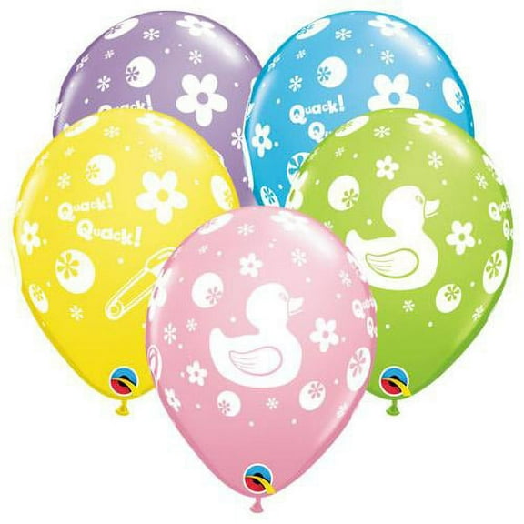 LOONBALLOON Baby-Shower Balloons, 11″ RUBBER DUCKIE
