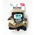 thumbnail image 2 of (4 pack) Scunci No Damage Combo Pack Hair Elastics and Hair Scrunchies, Assorted Colors, 18-Pieces, 2 of 3