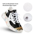 thumbnail image 3 of Black Gold Marble Pattern Walking Shoes for Men Woman Lightweight Tennis Fashion Elastic Sports Shoes Cushion Basketball Shoes, 3 of 7