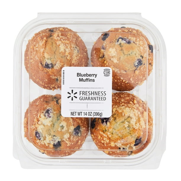 Freshness Guaranteed Blueberry Muffins, 14 oz, 4 Count