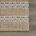 thumbnail image 3 of 8â€™ x 10â€™ Tan and Gray Detailed Stripes Area Rug, 3 of 5