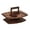 Brown, variant on Picnic table, portable outdoor wine table, picnic wine table, beach table, with 2 wine glass holders, wooden mini snack table, for picnic, camping, garden, beach table